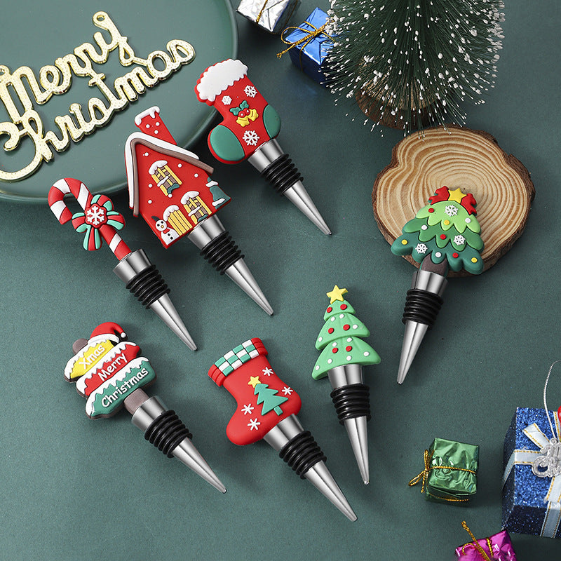 Party Gathering Christmas Tree Sealed Wine Stopper