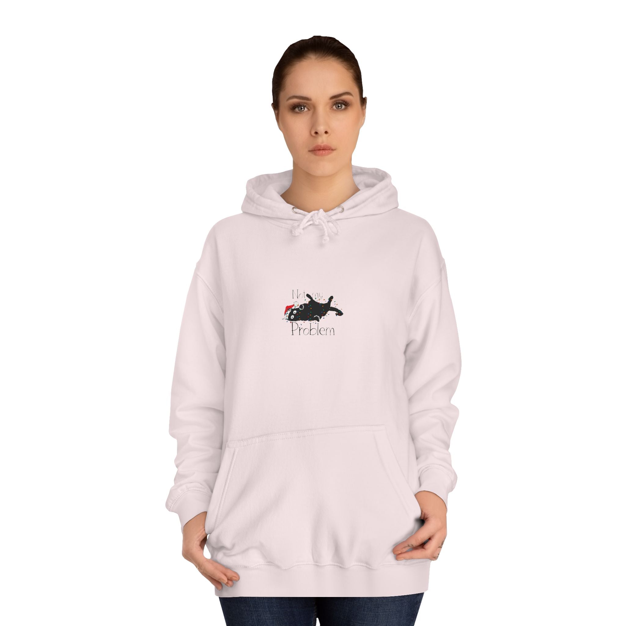 Christmas Cat Unisex Hoodie - Funny Winter Cat Design