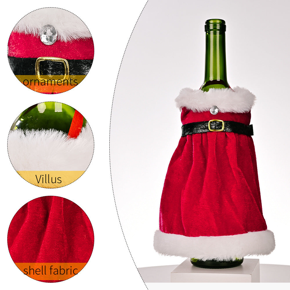 Christmas Decorations Dresses Wine Bottles Home