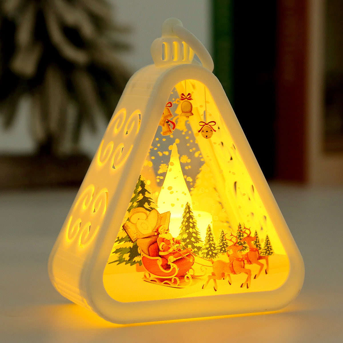 Christmas Decorations Retro Electric Candle Lamp Luminous Ornaments