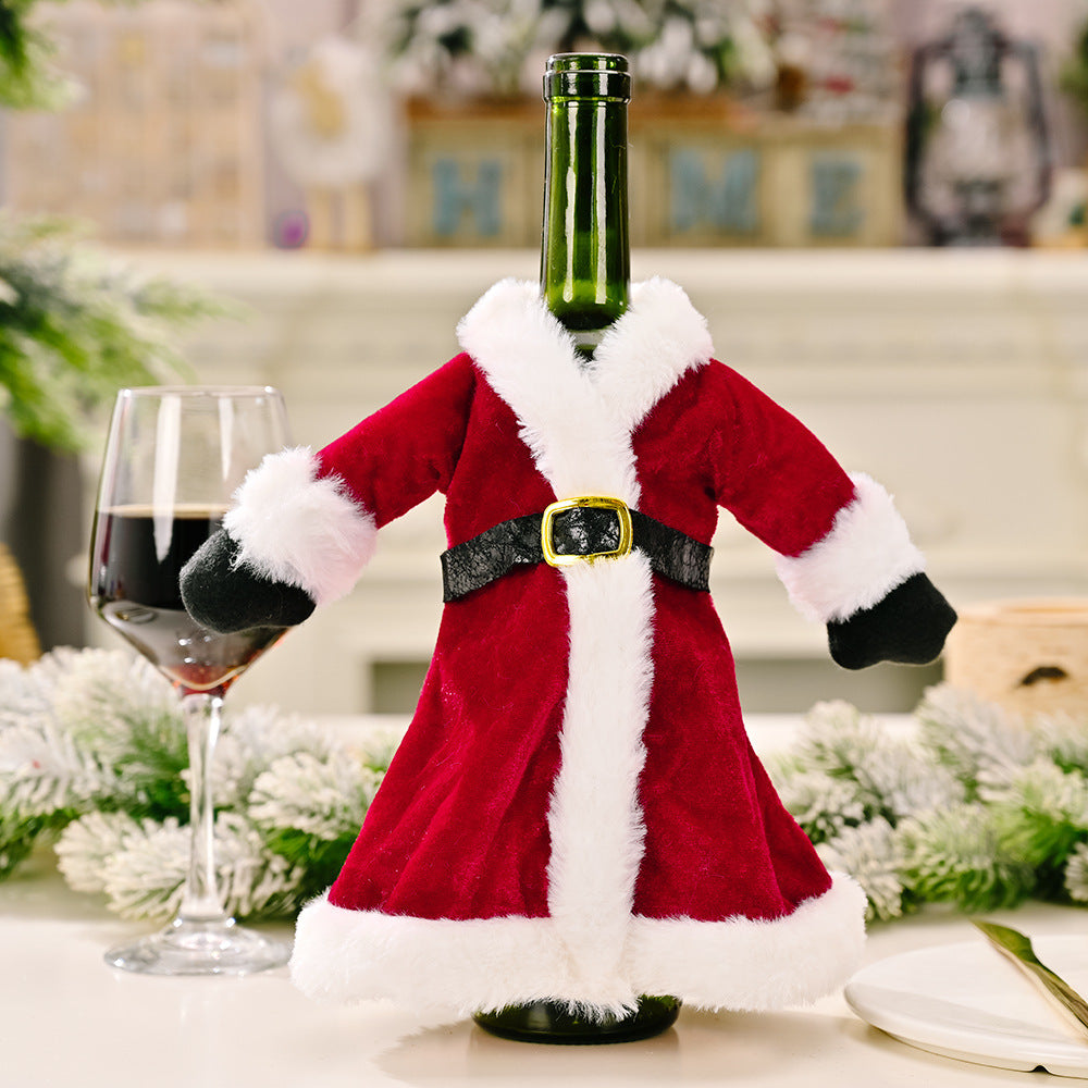 Christmas Decorations Dresses Wine Bottles Home